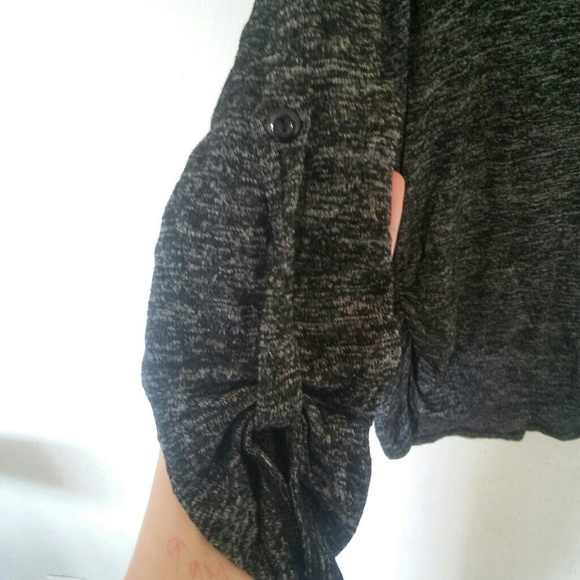 Static Grey Maternity Long Sleeve Top - Picture 3 of 5